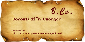 Borostyán Csongor névjegykártya